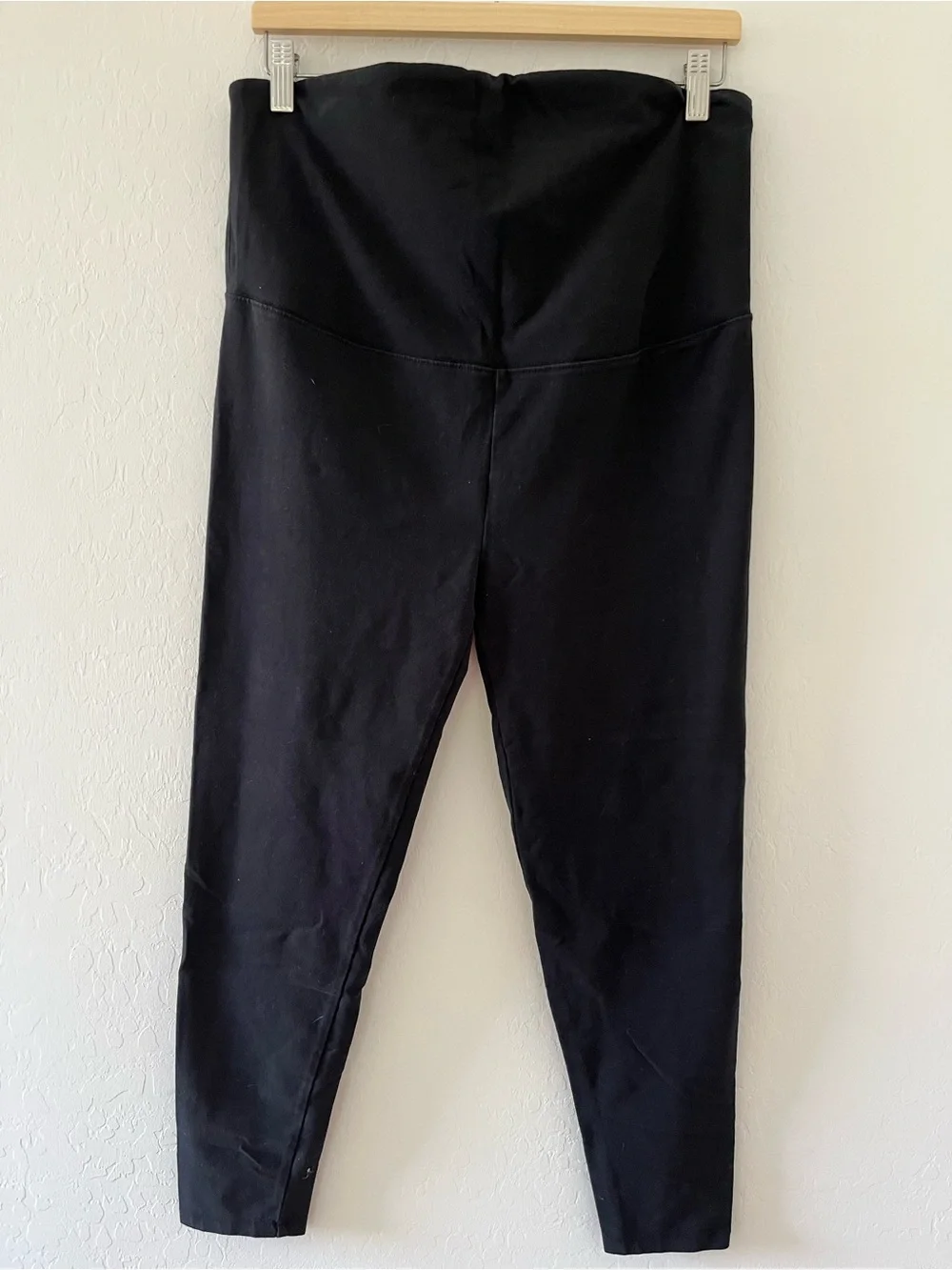 J.Crew Maternity Leggings Black Full Length Over Belly Size Large